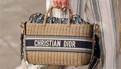 dior borsa paglia
